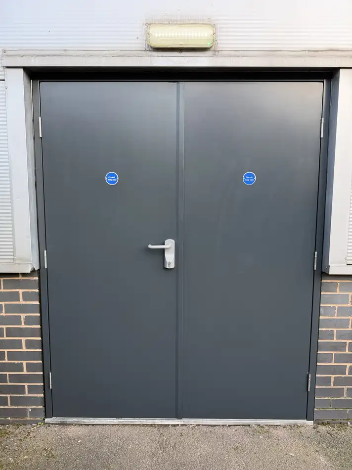 Steel Door Fire Exit — Fire & Safety